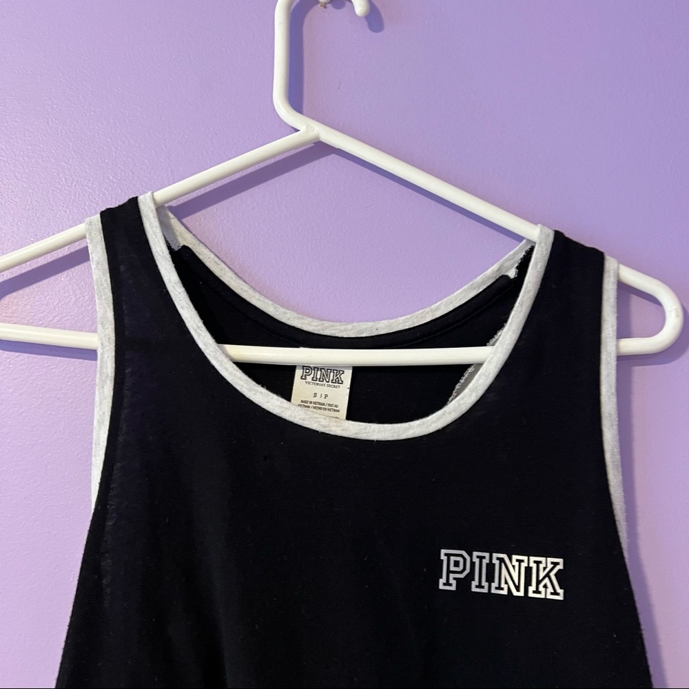 Pink Black Racerback Tank - Picture 3 of 7